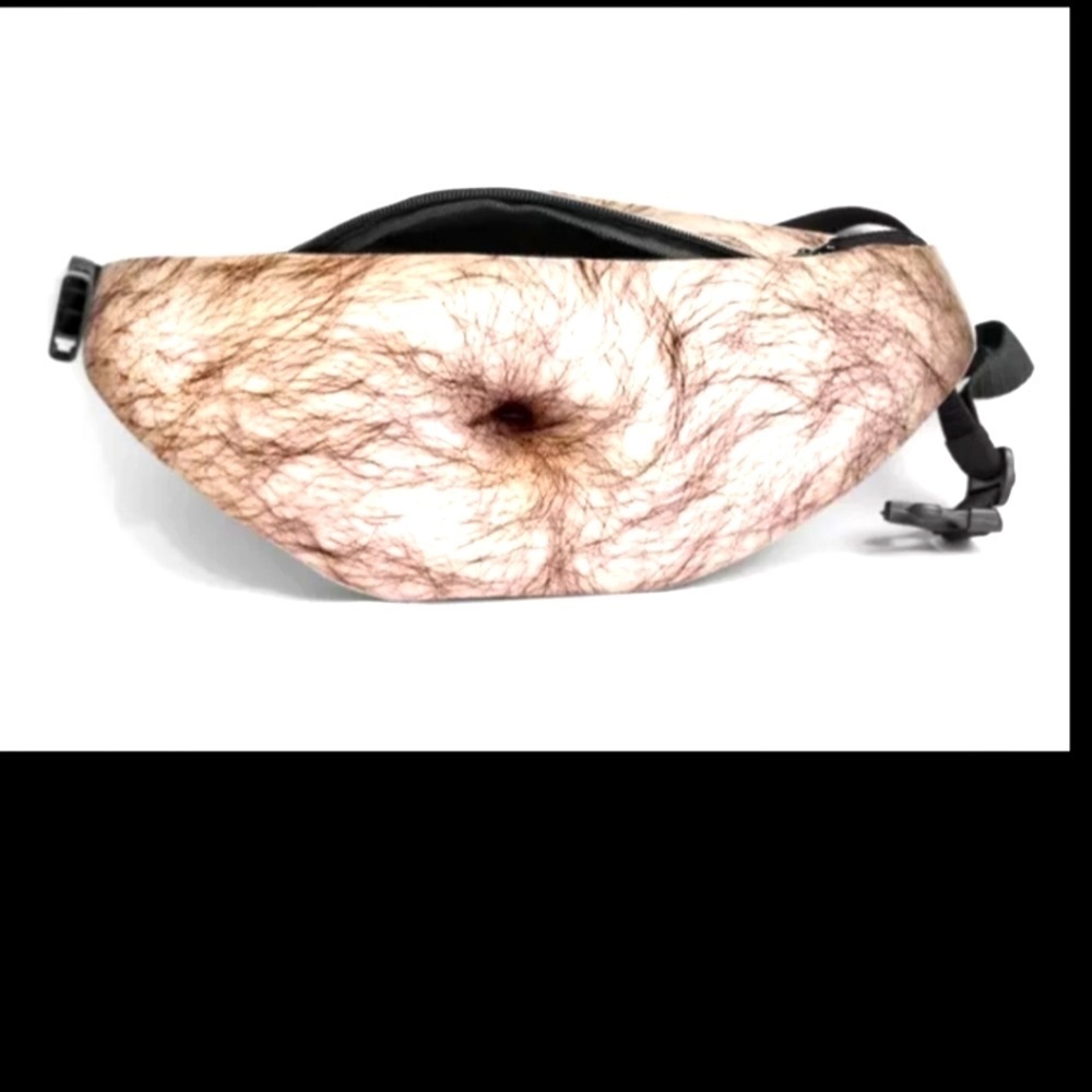 3D HAIRY BEER BELLY FAN Y PACK POCKET TRAVEL.
